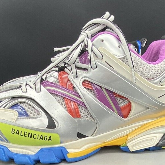 Size 9 - Balenciaga Track White/Silver/Multicolor 2022 - Picture 2 of 6